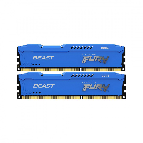 Комплект модулей памяти Kingston Fury Beast Blue KF316C10BK2/16 DDR3 16GB (Kit 2x8GB) 1600MHz фото 3