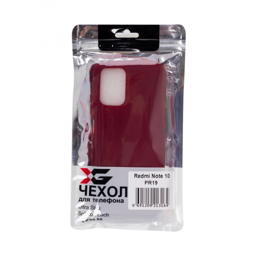 Чехол для телефона X-Game XG-PR19 для Redmi Note 10 TPU Бордовый фото 4