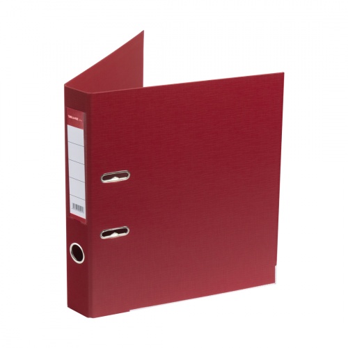 Папка-регистратор Deluxe с арочным механизмом, Office 2-RD24 (2" RED), А4, 50 мм, красный фото 2