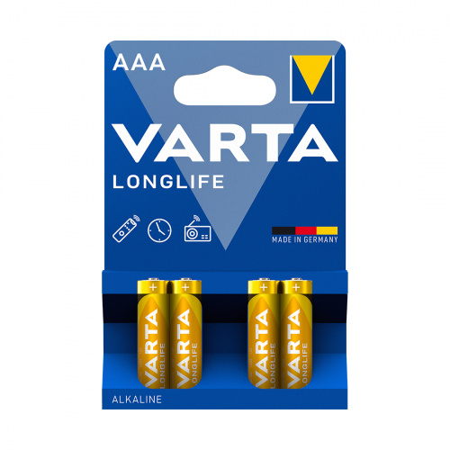 Батарейка VARTA Longlife Micro 1.5V - LR03/ AAA (4 шт) фото 2