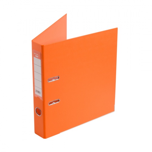 Папка-регистратор Deluxe с арочным механизмом, Office 2-OE6, А4, 50 мм, оранжевый фото 2