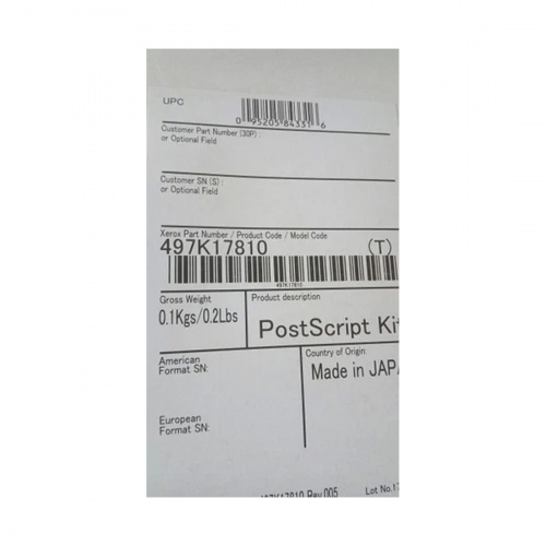 Печать PostScript Xerox 497K17810 фото 2