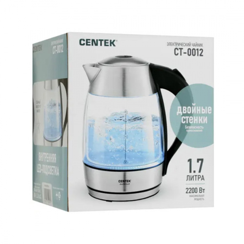 Чайник электрический Centek CT-0012 Стекло фото 4