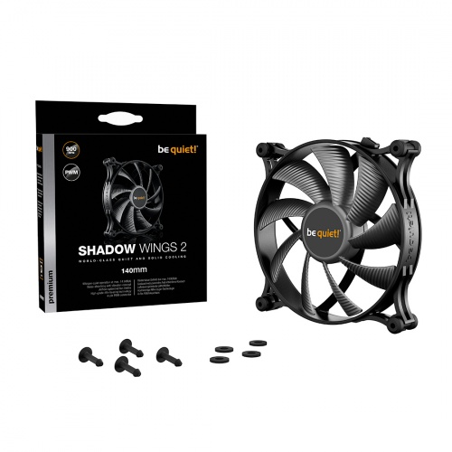 Вентилятор для компьютерного корпуса Bequiet! Shadow Wings 2 140mm PWM фото 4