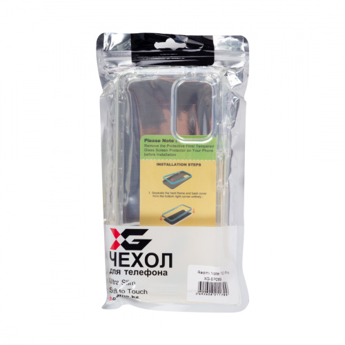 Чехол для телефона X-Game XG-BP089 для Redmi Note 10 Pro Прозрачный бампер фото 4