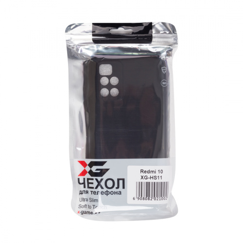 Чехол для телефона X-Game XG-HS11 для Redmi 10 Силиконовый Чёрный фото 4