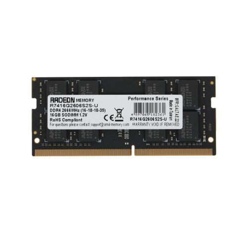 Модуль памяти для ноутбука AMD Radeon R7416G2606S2S-U DDR4 16GB фото 2