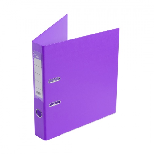 Папка-регистратор Deluxe с арочным механизмом, Office 2-PE1, А4, 50 мм, фиолетовый фото 2