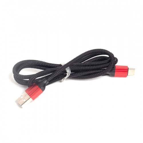 Интерфейсный кабель LDNIO Type-C LS431 2.4A TPE Алюминий 1м Чёрный фото 3