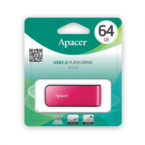 USB-накопитель Apacer AH334 64GB Розовый фото 4
