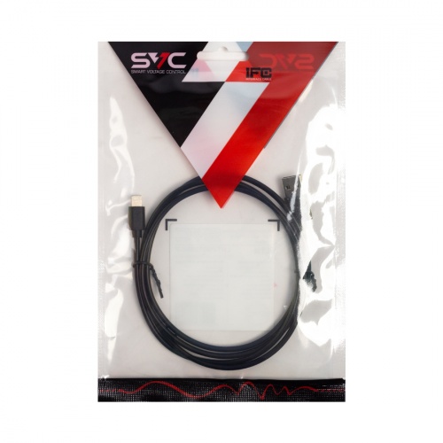 Интерфейсный кабель USB-Lightning SVC LHT-PV0120BK-P, 30В, Чёрный, Пол. пакет, 1.2 м фото 4