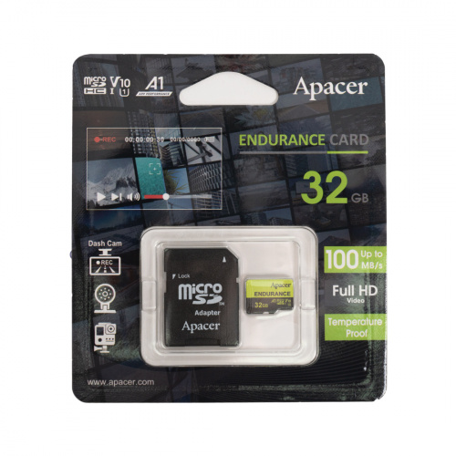 Карта памяти Apacer AP32GEDM0D05-R 32GB с адаптером SD фото 2