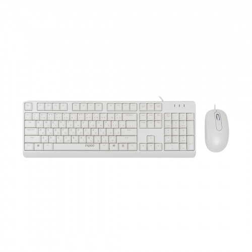 Комплект Клавиатура + Мышь Rapoo X130PRO White фото 3
