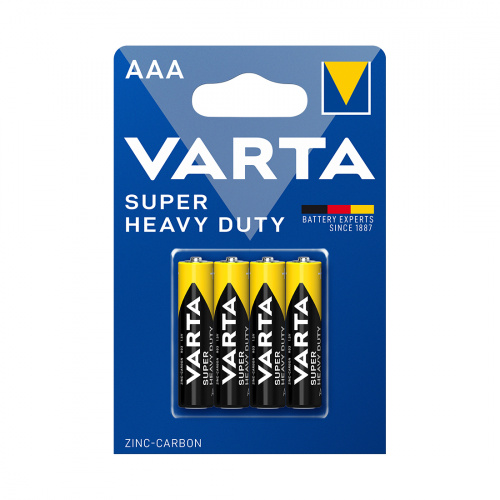 Батарейка VARTA Superlife (Super Heavy Duty) Micro 1.5V - R03P/AAA 4 шт. в блистере фото 2