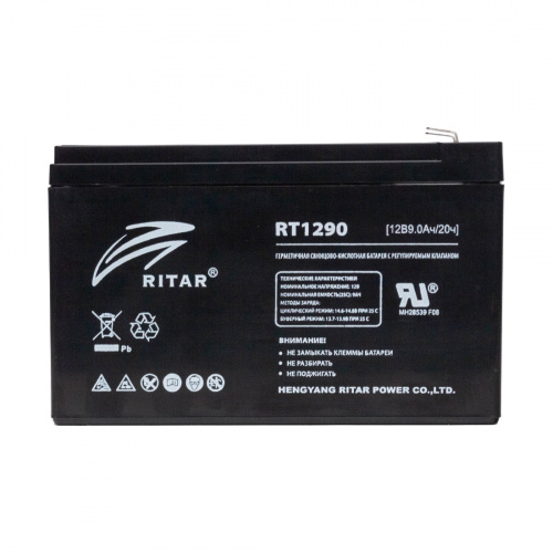 Аккумуляторная батарея Ritar RT1290 12В 9 Ач фото 3