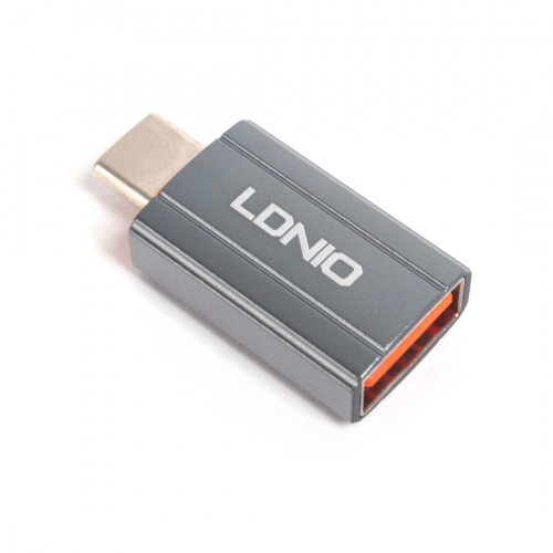 Переходник LDNIO LC140 USB A на USB Type-C Адаптер Серый фото 2