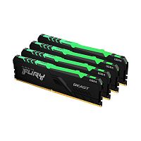 Комплект модулей памяти Kingston FURY Beast Black KF436C17BBK4/32 DDR4 32GB (Kit 4x8GB) 3600MHz