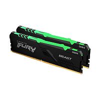 Комплект модулей памяти Kingston FURY Beast Black RGB KF426C16BBAK2/64 DDR4 64GB (Kit 2x32GB) 2666MH