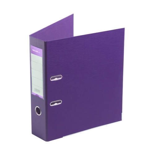 Папка-регистратор Deluxe с арочным механизмом, Office 3-PE1 (3" PURPLE), А4, 70 мм, фиолетовый фото 2