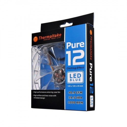 Кулер для компьютерного корпуса Thermaltake Pure 12 S LED Blue фото 4