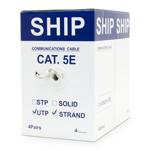 Кабель сетевой SHIP D135S-P Cat.5e UTP 30В PVC фото 4