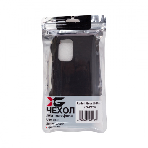 Чехол для телефона X-Game XG-ZT05 для Redmi Note 10 Pro Simple Чёрный фото 4
