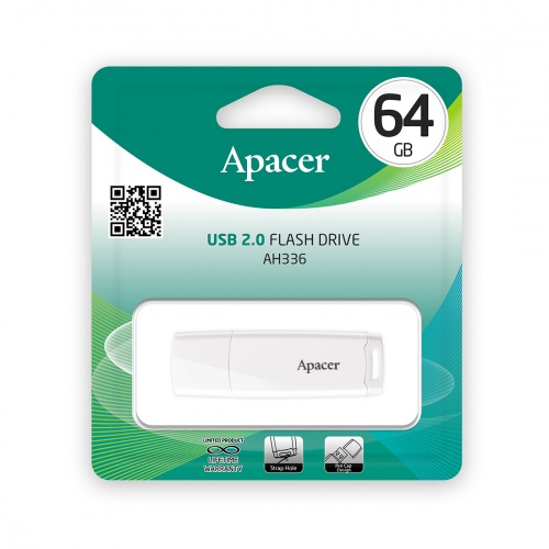 USB-накопитель Apacer AH336 64GB Белый фото 3
