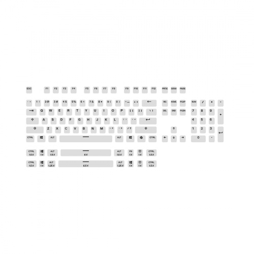 Набор кнопок на клавиатуру Steelseries PrismCAPS White- US (White) фото 2