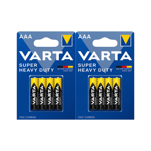Батарейка VARTA Superlife (Super Heavy Duty) Micro 1.5V - R03P/AAA 8 шт. в блистере фото 2