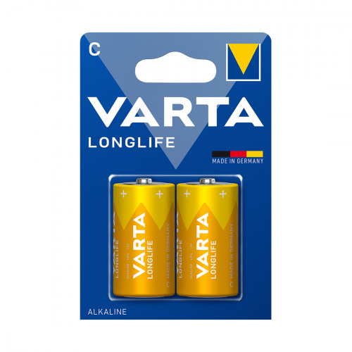 Батарейка VARTA Longlife Baby 1.5V - LR14/ C 2 шт. в блистере фото 2