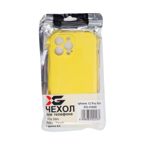 Чехол для телефона X-Game XG-HS88 для Iphone 13 Pro Max Силиконовый Жёлтый фото 4