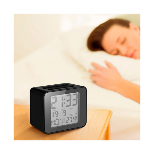 Часы с термометром Kitfort КТ-3303-1 черный фото 4