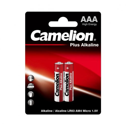 Батарейка CAMELION Plus Alkaline LR03-BP2 2 шт. в блистере фото 2