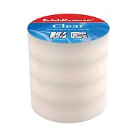 Пакет клейких лент ErichKrause® Clear, 18ммх33м (4 ленты)
