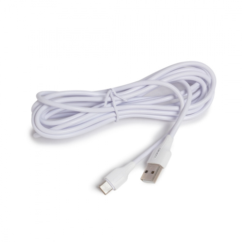 Интерфейсный кабель LDNIO Type-C LS543 2м/3м 2,1A Белый фото 3