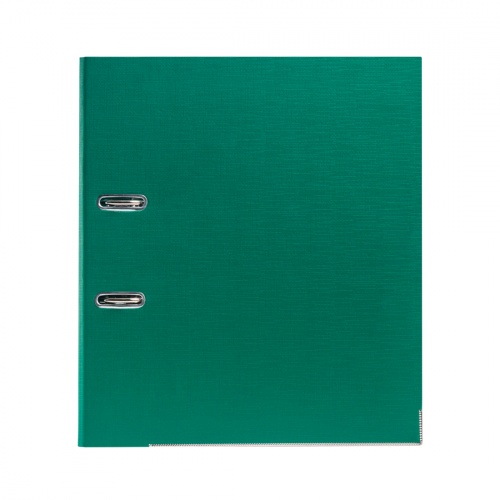 Папка-регистратор Deluxe с арочным механизмом, Office 3-GN36 (3" GREEN), А4, 70 мм, зелёный фото 3