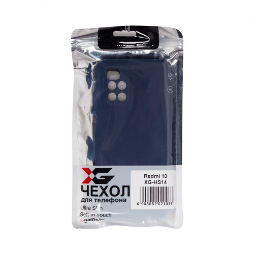 Чехол для телефона X-Game XG-HS14 для Redmi 10 Силиконовый Тёмно-синий фото 4
