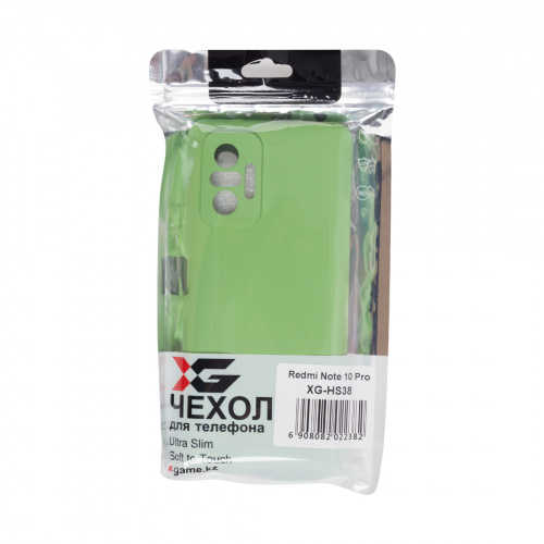 Чехол для телефона X-Game XG-HS38 для Redmi Note 10 Pro Силиконовый Мятный фото 4
