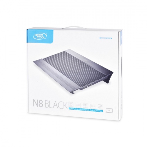 Охлаждающая подставка для ноутбука Deepcool N8 Black 17" фото 4